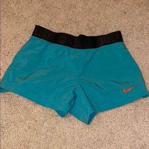Blue nike shorts
